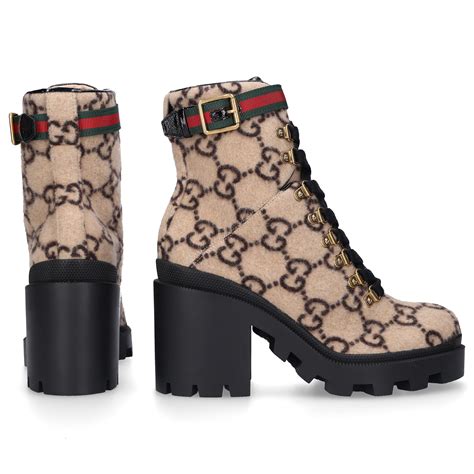 gucci trip ankle boots|gucci print thigh high boots.